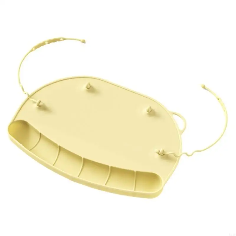 مفرش طاولة من السيليكون غير القابل للانزلاق 54DF للأطفال يتميز بجيوب لالتقاط الطعام وجزء أساسي من طاولة الطعام والتدريب على #4