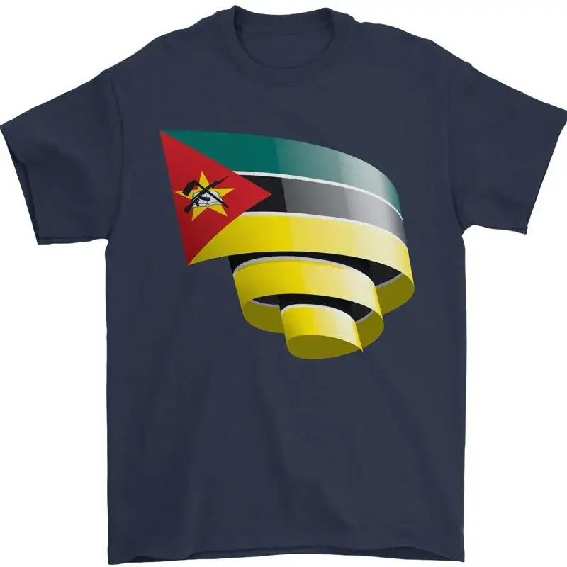 Camiseta 100% para hombre con la bandera de Mosambik de Krause, para el Día del Fútbol de Mosambik
