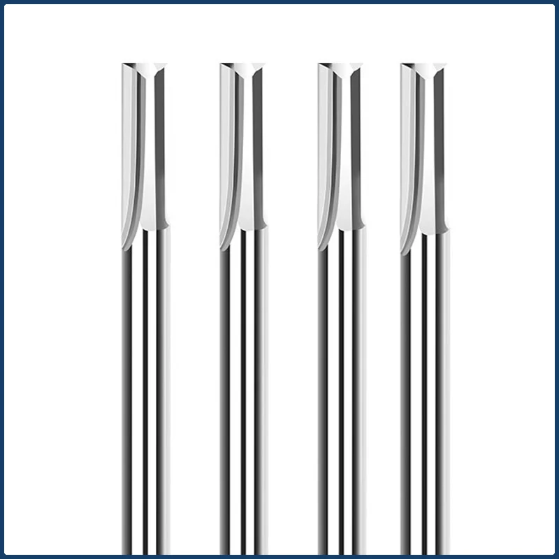 

2 Flute Wood Milling Cutter Tungsten Carbide End Mill CNC Router Cutter Bit Engraving Bit Straight Slot Milling Cutter