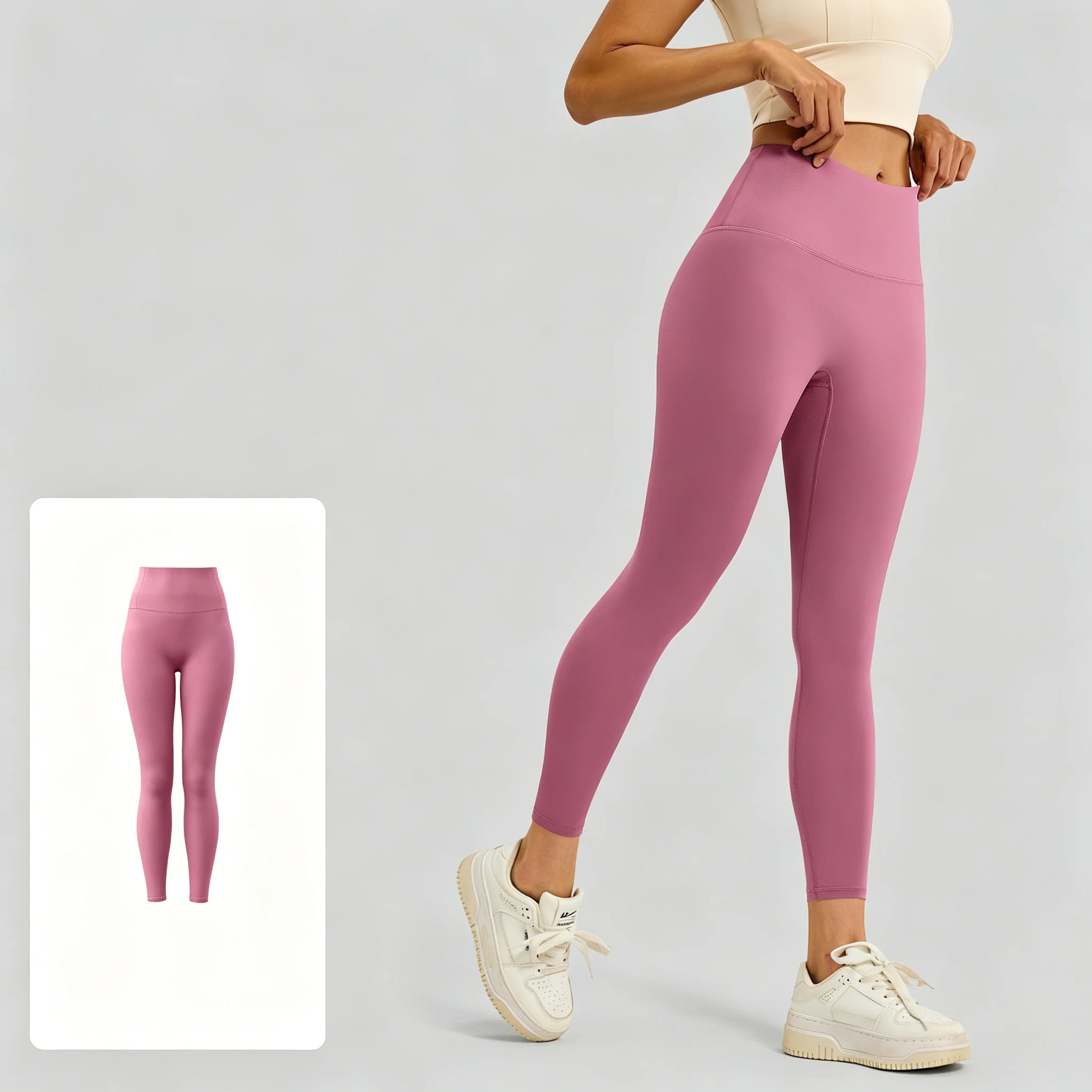 Yoga Pants Pilates Workout Seamless Peach Hip Lifting High Waist Tummy Control Nude Feel Running Athletic Women Tight Leggings