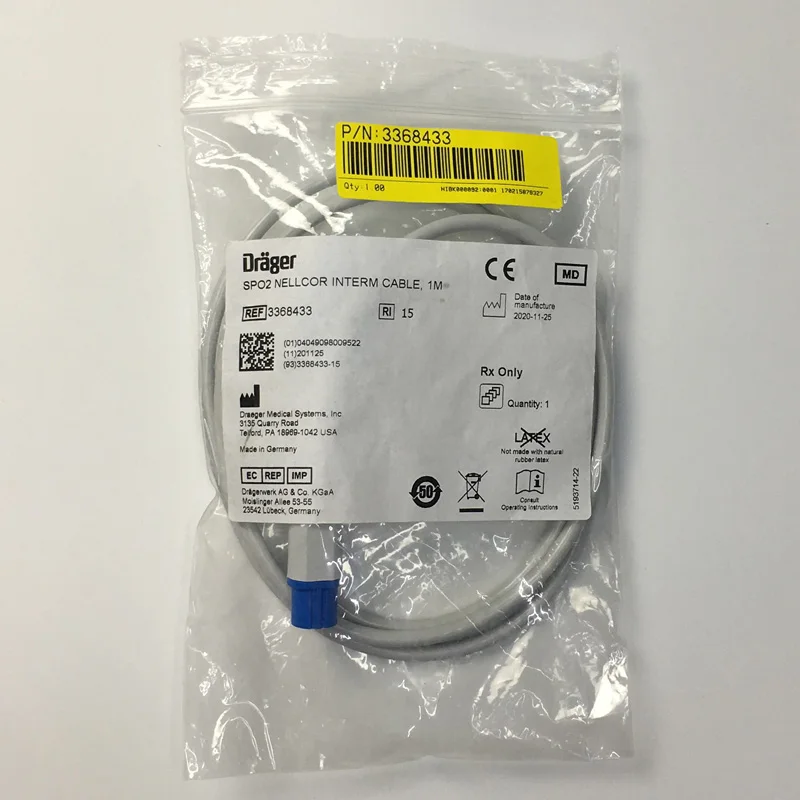 

Blood oxygen extension cable machine end 7-pin for 3368391 plug-in box cable 3368433