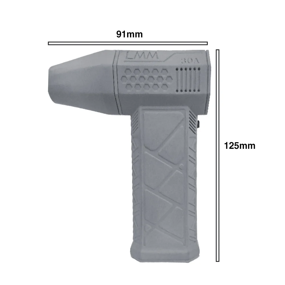 Mini ventilador de chorro Turbo violento, ventilador de tubería de alta velocidad, Motor sin escobillas de alto rendimiento, 110000 RPM