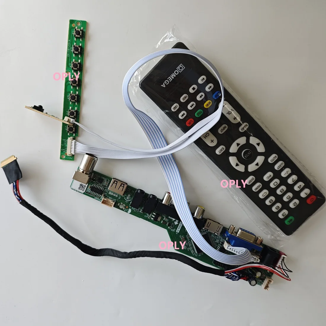 

Комплект платы контроллера телевизора для LTN156AT27 LTN156AT30 LTN156AT32 1366x768 15,6 дюйма HDMI-совместимый RF USB AV VGA аудио светодиодный экран DIY