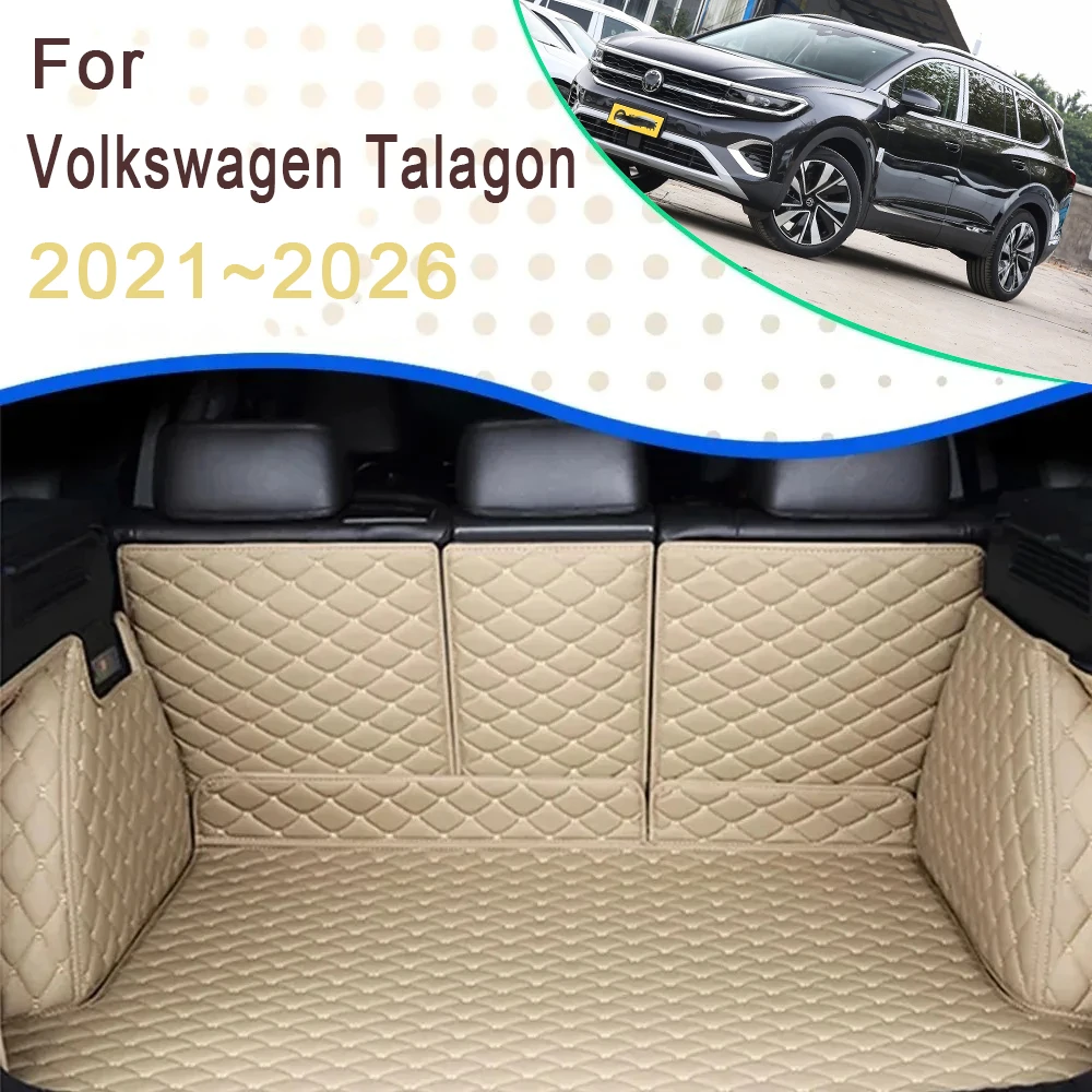 

Car Rear Trunk Mats For VW Volkswagen Talagon 2021 2022 2023 2024 2025 2026 6seat 7seat Storage Pad Carpet Auto Accessories