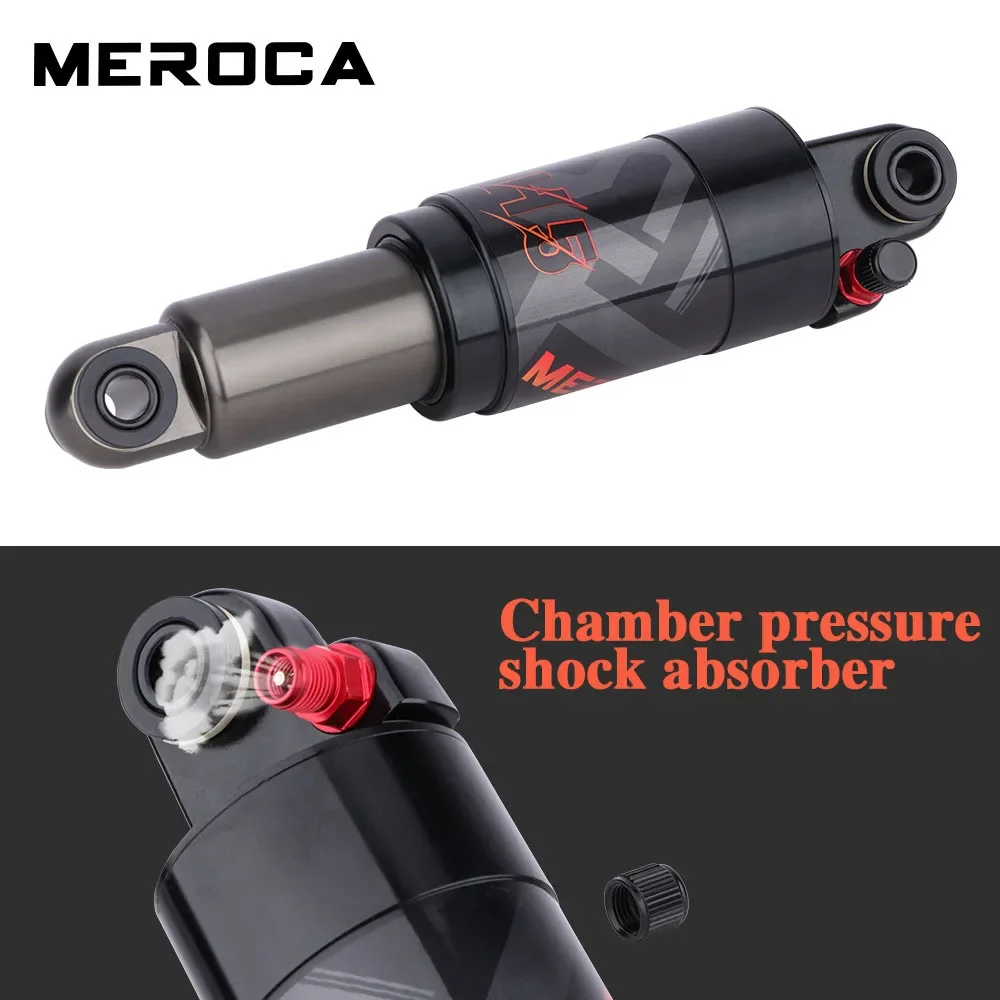 MEROCA-amortiguador trasero de aire para bicicleta de montaña, accesorio ajustable de 125mm/150mm/165mm/190mm/200mm