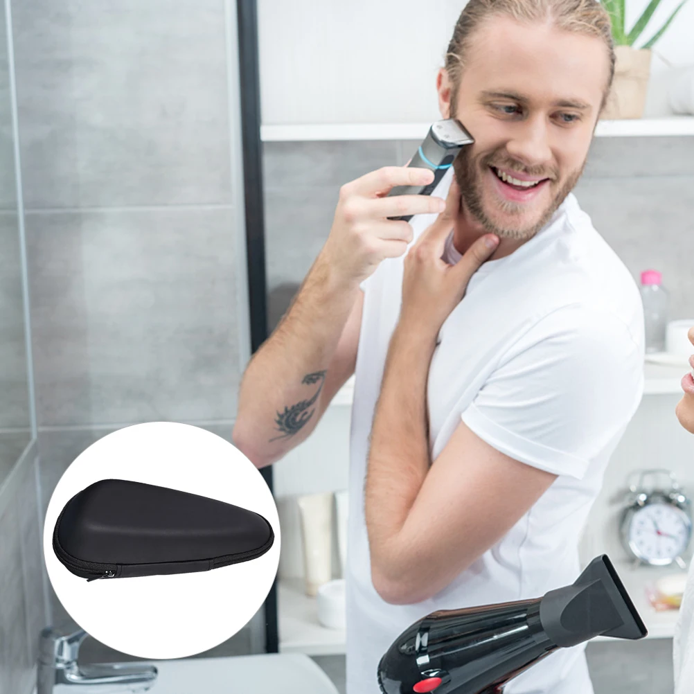 

2Pcs Razor Storage Box Portable Beard Bag Shockproof Protective Case EVA Material Long Life Shaver Container Travel Accessories