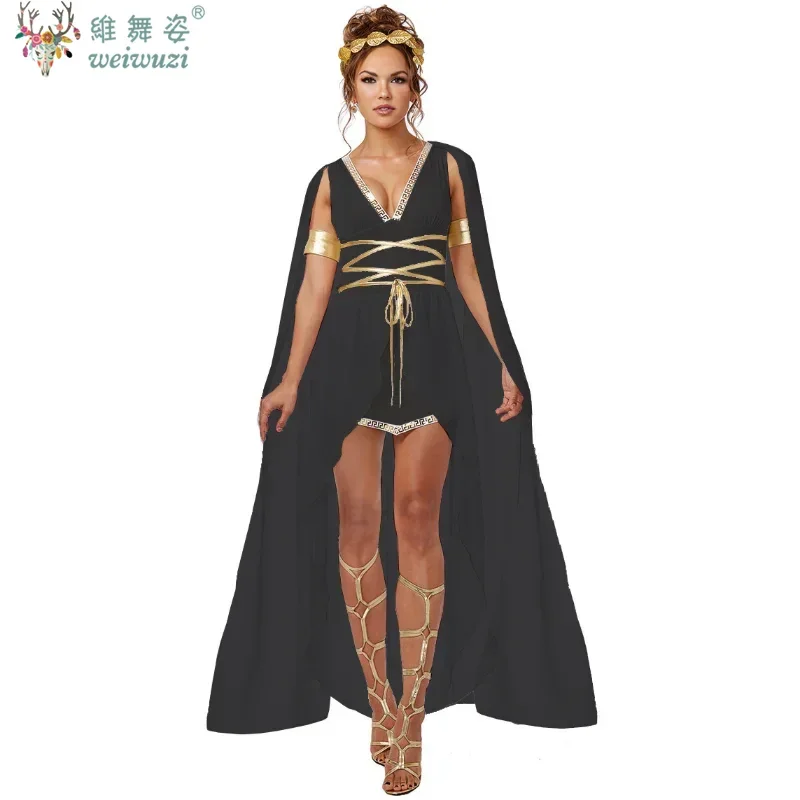 

Hallween Costume Medieval Ancient Greek Muse Halloween Cosplay Costume Cleopatra Athena Dress COS Costume Sexy Fancy Beauty