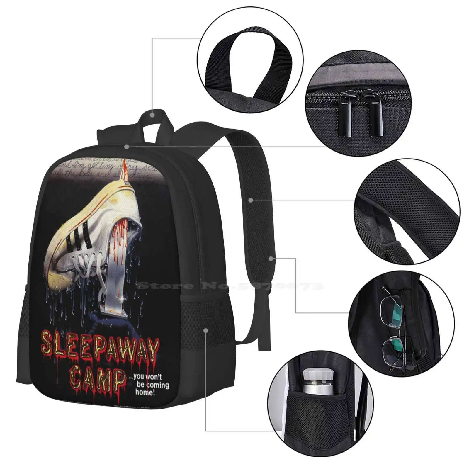 Sleep away Camp Hot Sale Rucksack Mode taschen Filme Filme 1950s 1960s 1970s 1980s Retro klassischen Horror-Terror-Thriller