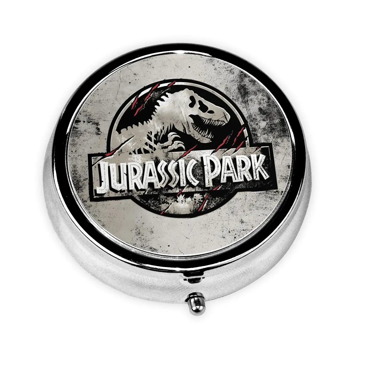 

J-Jurassics маленькие портативные чехлы для таблеток для кошелька научная фантастика динозавр фильм фильм чехол для хранения лекарств коробка для таблеток для путешествий