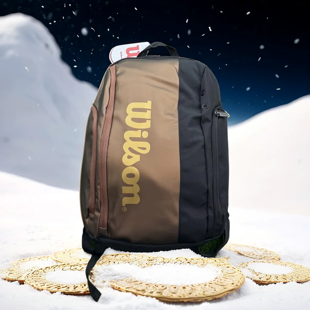 Wilson Super Tour Pro Staff V14 Tennis Racquet Bag 2 Pcs Racket Backpack Tennis Bag with Thermo-regulated Compartment