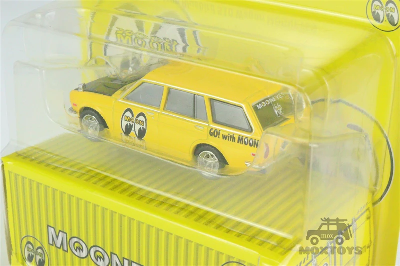 #T64G-026-ME2 Tarmac Works x Mijo Exclusive 1:64 Datsun Bluebird 510 Wagon Mooneyes Diecast Model Car image 2