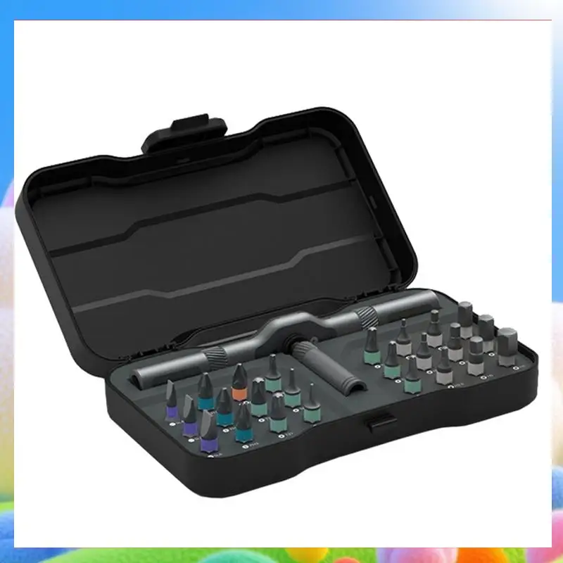 

24 In 1 Rotating Screwdriver Set Multi Bits Magnetic Mini Repair Tool Repair Tool With Detachable Handle-AA25