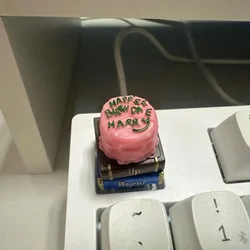 Birthday Cake Anime Key Caps Artisan Keyboard Caps Customized Handmade Keycaps for Mechanical Keyboard Accessories Original