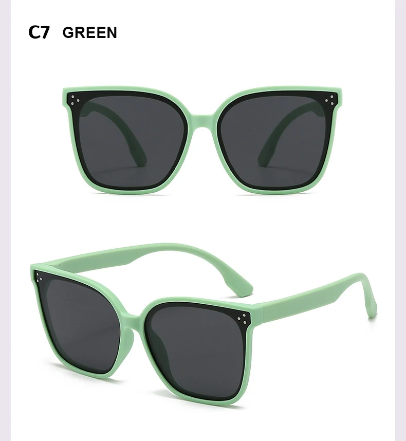 Kindersonnenbrille, großer Rahmen, modischer Sonnenschutz, Anti-Ultraviolett-Silikon, polarisierte Kinderbrille 23048 23048 – Detail 13
