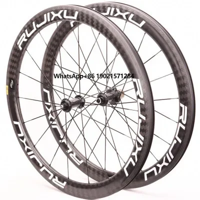 

Factory Direct 700C Carbon Fiber Wheelset Ceramic Bearing Road Bike Wheelset 50mm V-brake Wheel Set