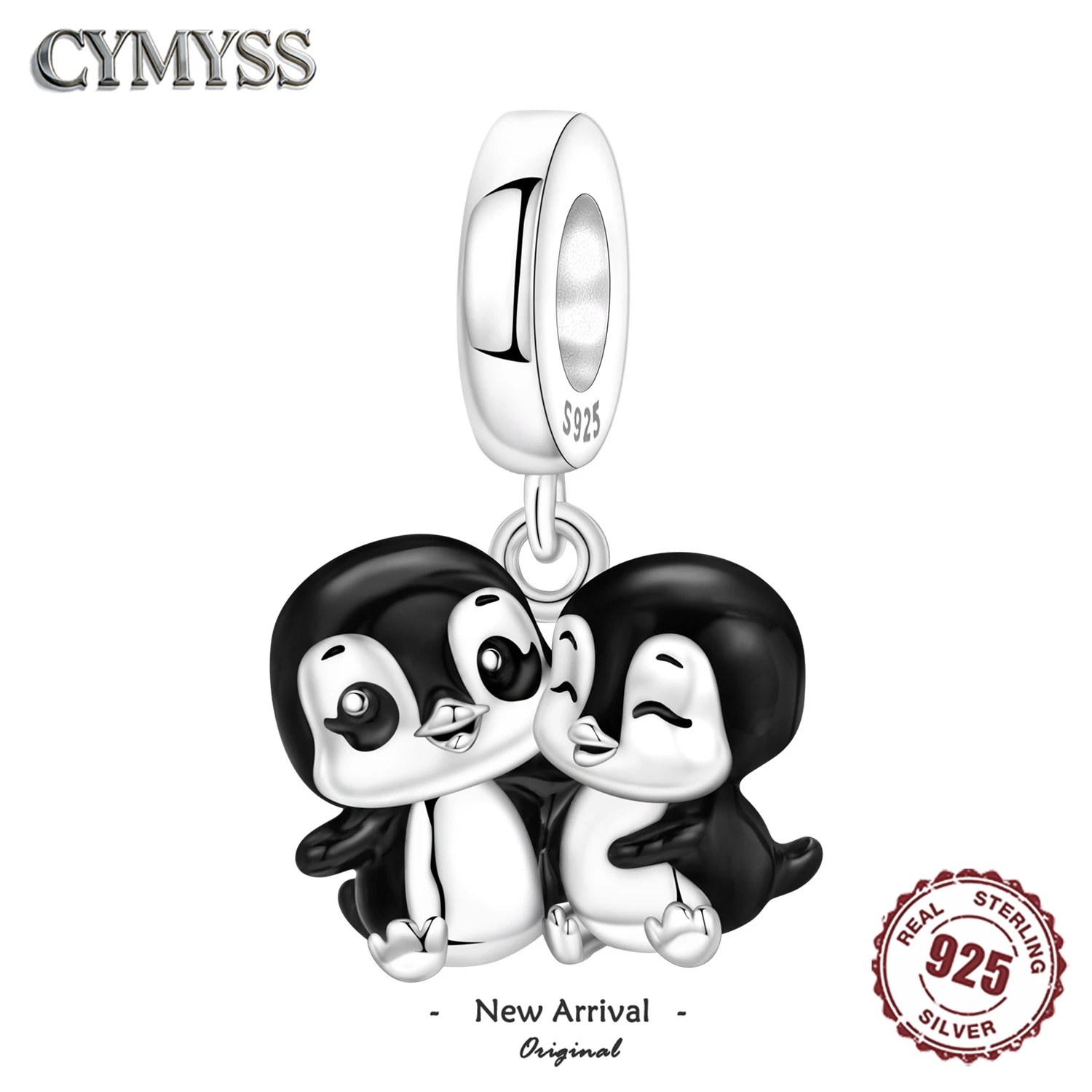 

Original 925 Sterling Silver Cute Friendly Penguin Pendant Necklace Fine Animal Jewelry Perfect Birthday Party Gift for Women