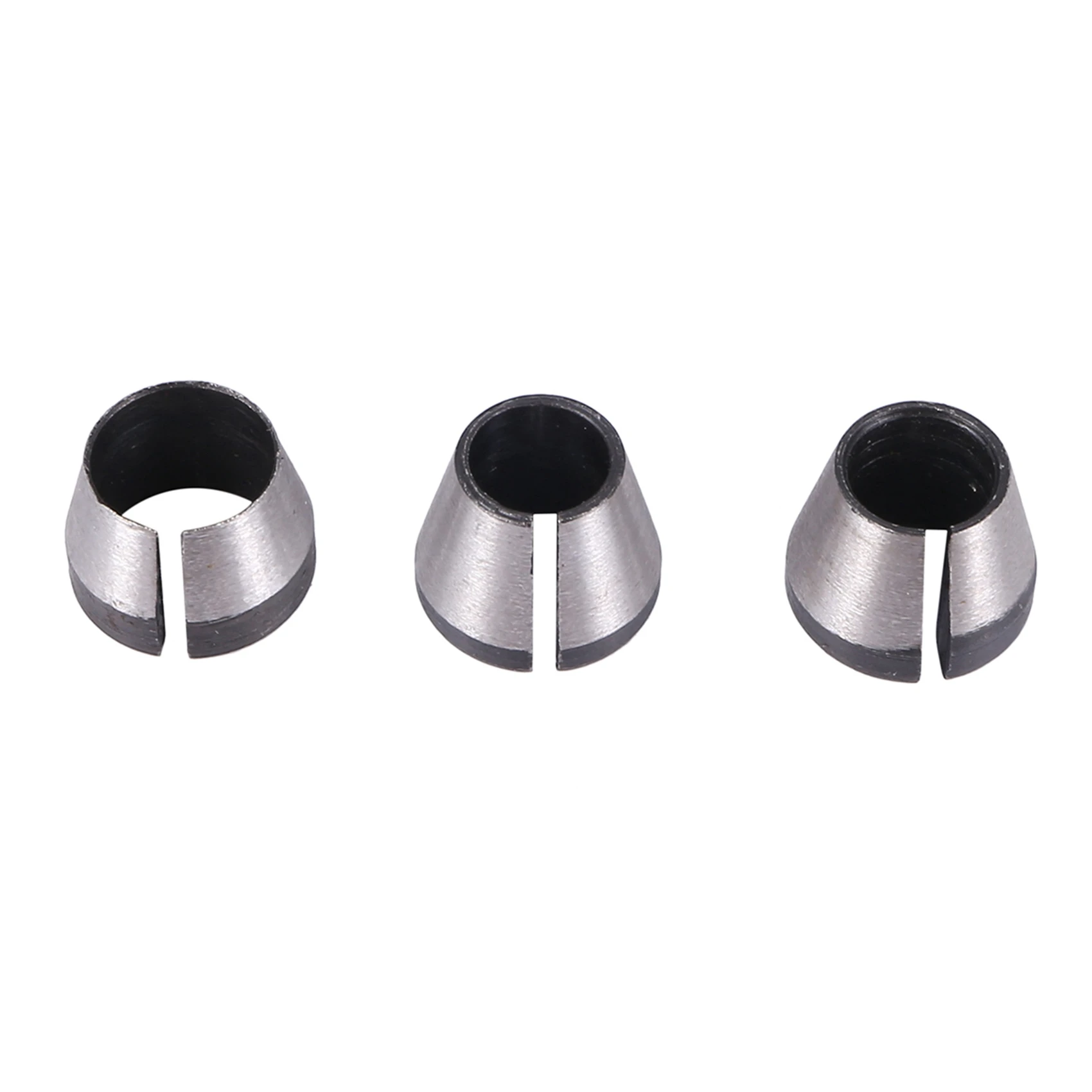 HRBAJ-6 Pcs Router Collet Set Chuck Heads Adapter For Drills Engraving Trimming Carving Machine Electric Router Milling Cutter