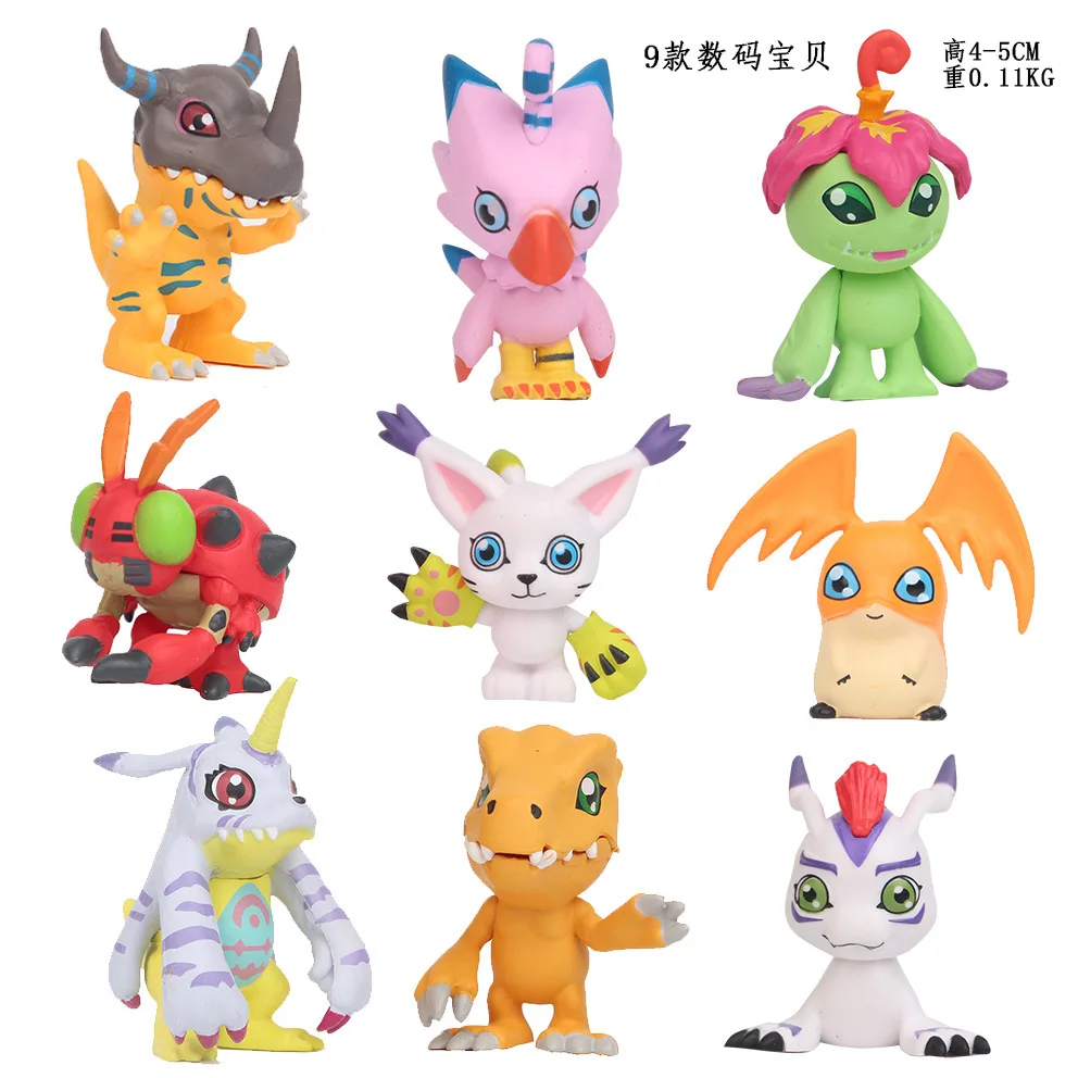 Figuras de acción de Digimon Adventure, muñecos de Anime de Tailmon, Gomamon, Patamon, Gabumon, Tentomon, Palmon, Piyomon, Agumon, regalos, 9