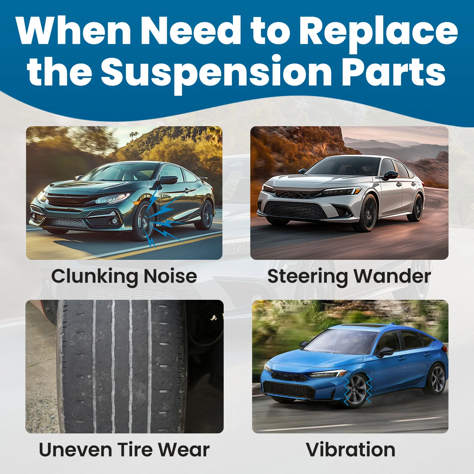 14 個フロントロアコントロールアームボールジョイント付き LH & RH ホンダシビック 06-11 K620382