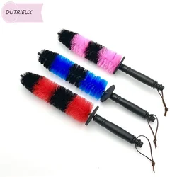 Wheel Brush Multifunction Tire Rim Detailing Brush Car Wheel Wash Cleaning for Car with Plastic Handle Auto Washing Tools