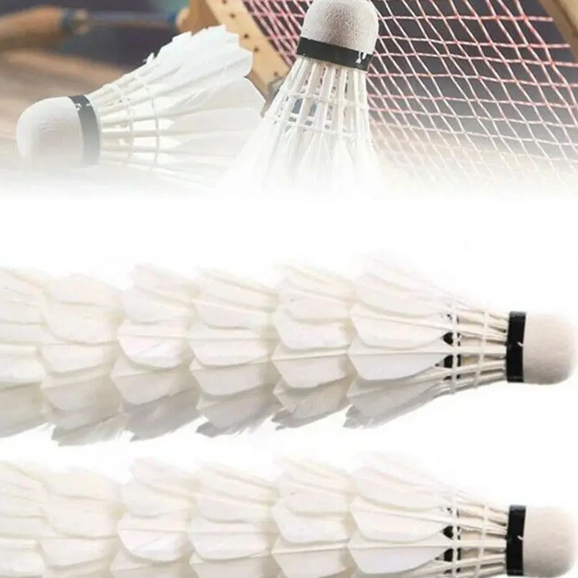

3/6/12Pcs Professional Badminton Shuttlecock Black Goose Feather Badminton Shuttlecock Training Sport Badminton Ball