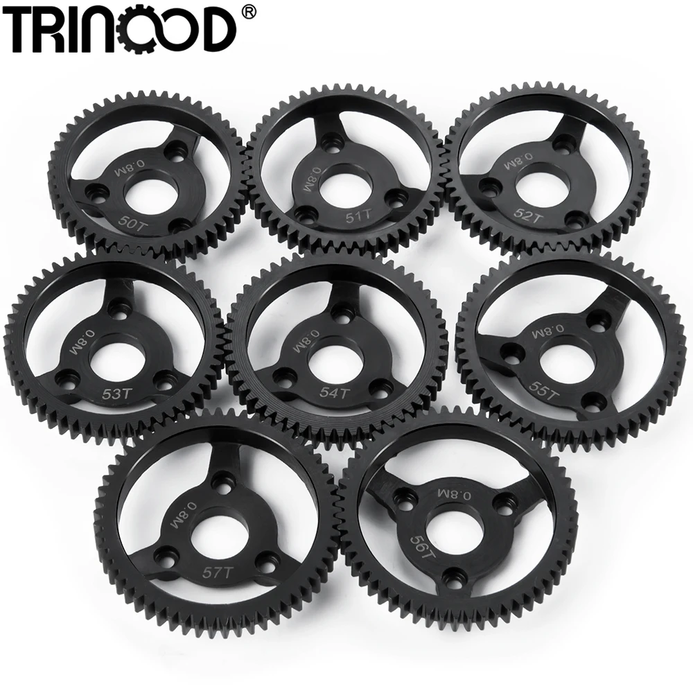 TRINOOD Çelik 32 P 0.8 M 50T-57T Motor Pinyon Dişli Şanzıman Dişlileri 1/10 Slash 2WD Rustler Stampede Yükseltme Parçaları
