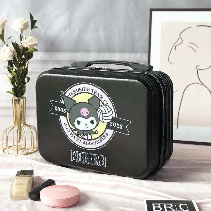 Mode Tragbare Kosmetik Fall Sanrios Neue Große Kapazität Niedlichen Cartoon Tragbare Lagerung Box Kann Set Spurstange Kleinen Koffer