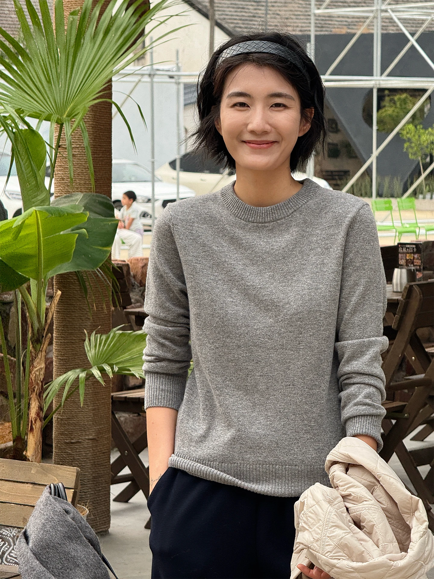 

Женский шерстяной свитер Langqing: повседневный, приталенный, теплый, для ранней весны, базовый, для работы и отдыха