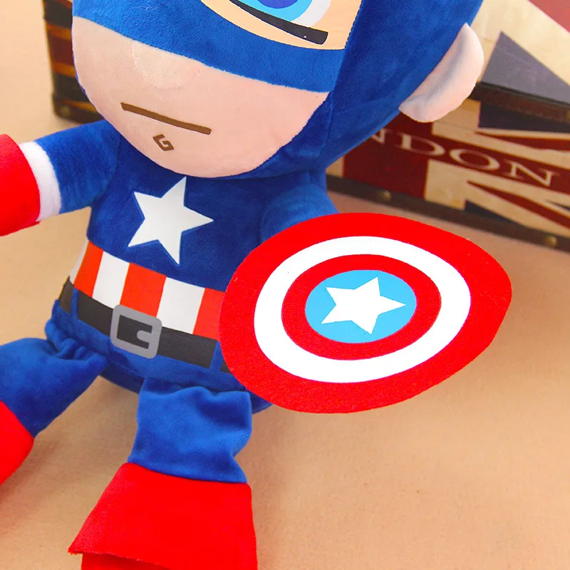 ******27 سنتيمتر رجل سبايدرمان ألعاب من القطيفة فيلم الدمى MarvelAvengers لينة محشوة بطل كابتن أمريكا الحديد هدايا عيد الميلاد للأطفال