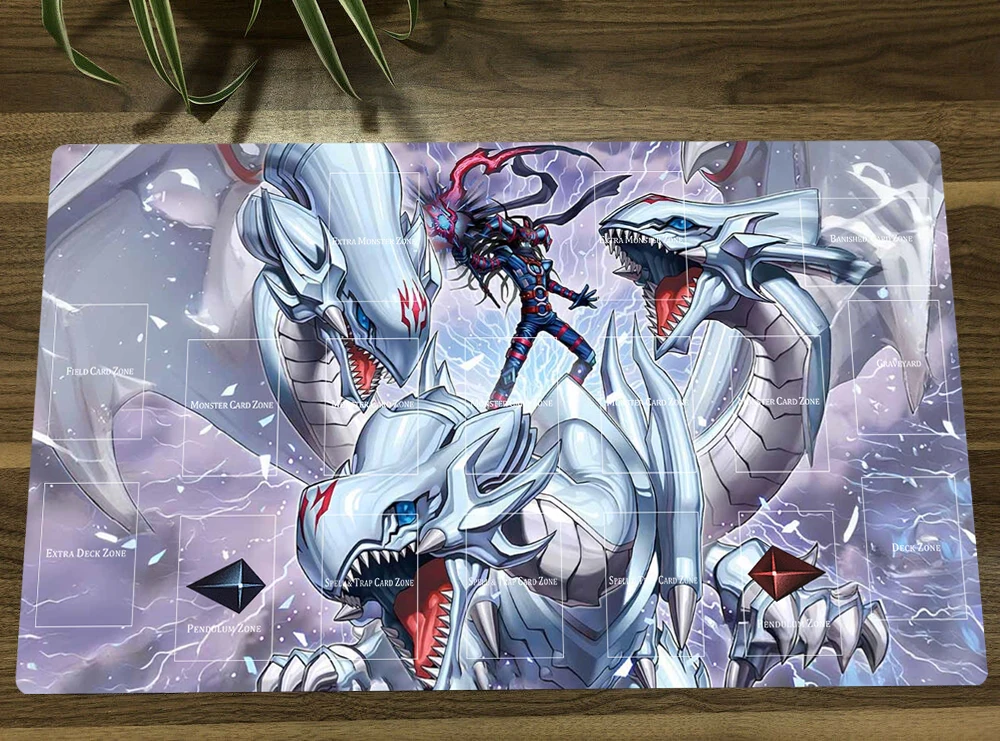 YuGiOh Dragon Magia Master TCG CCG Mat Trading Card Game Mat Table Playmat Desk Gaming Play Mat Mouse Pad 60x35cm Free Bag