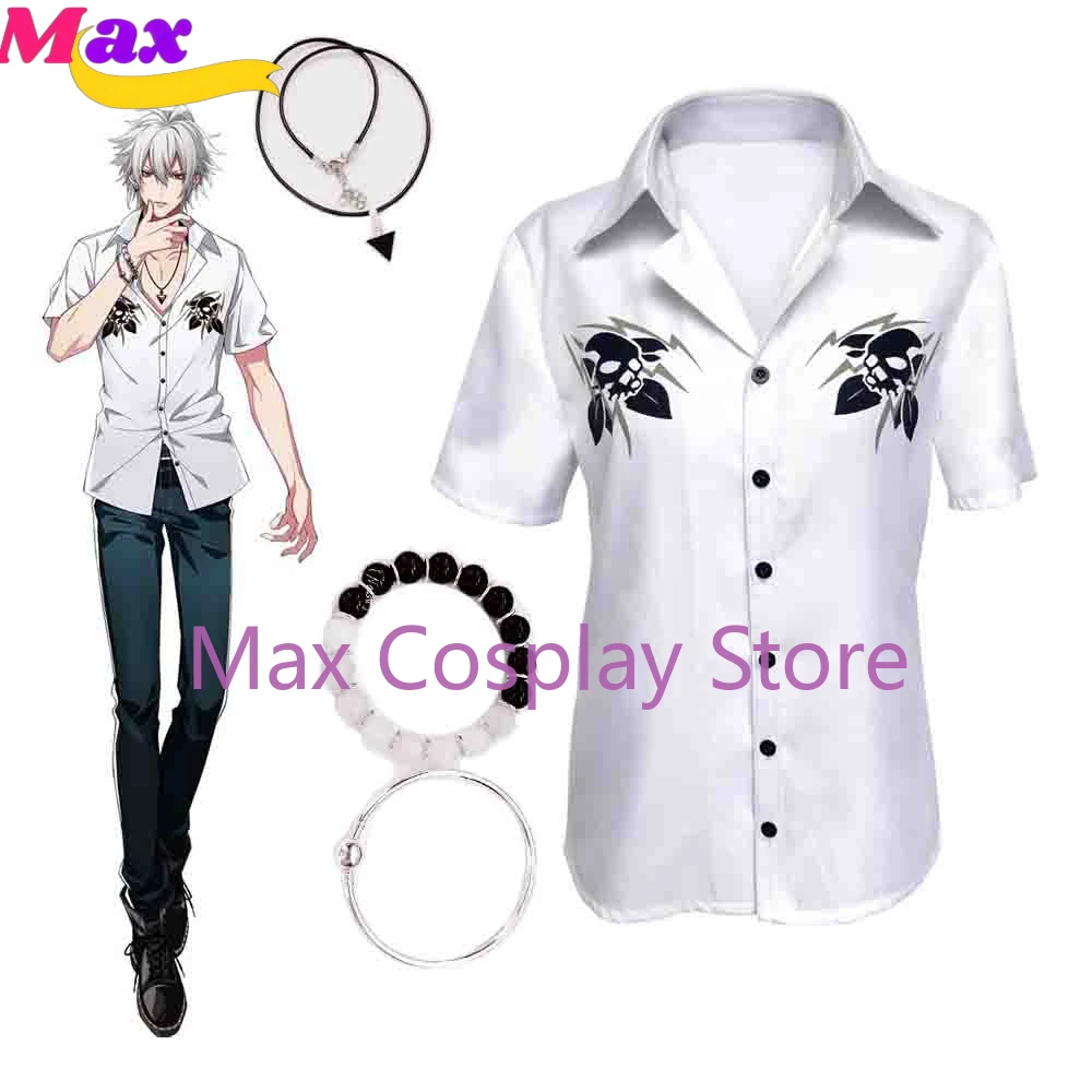 Max hypnosis mic division rap drb samatoki aohitsugi ichiro yamada cosplay kostüme für frauen männer erwachsene t-shirt halskette perücke