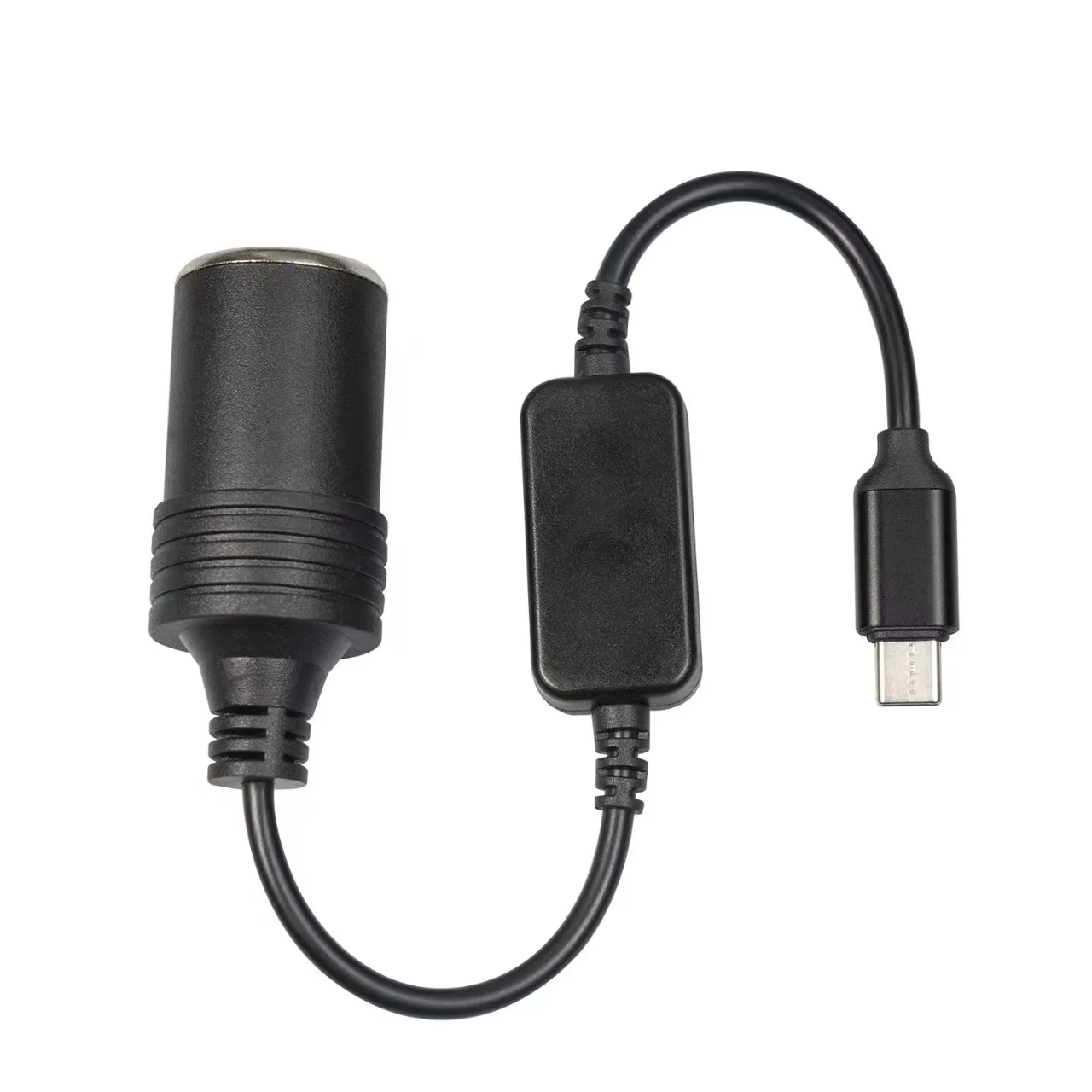 USB or Type C Chargers To Cigarette Lighter 5V To 12V Converter Cable Extender Socket Power Adapter Electronics Car Accessories