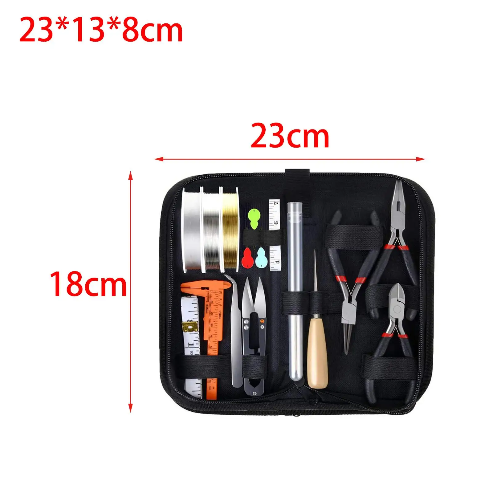 DIY Jewelry Kit Full Set with Round Nose Pliers Chain Nose Cutters Wires and Beads for Bracelet Making
