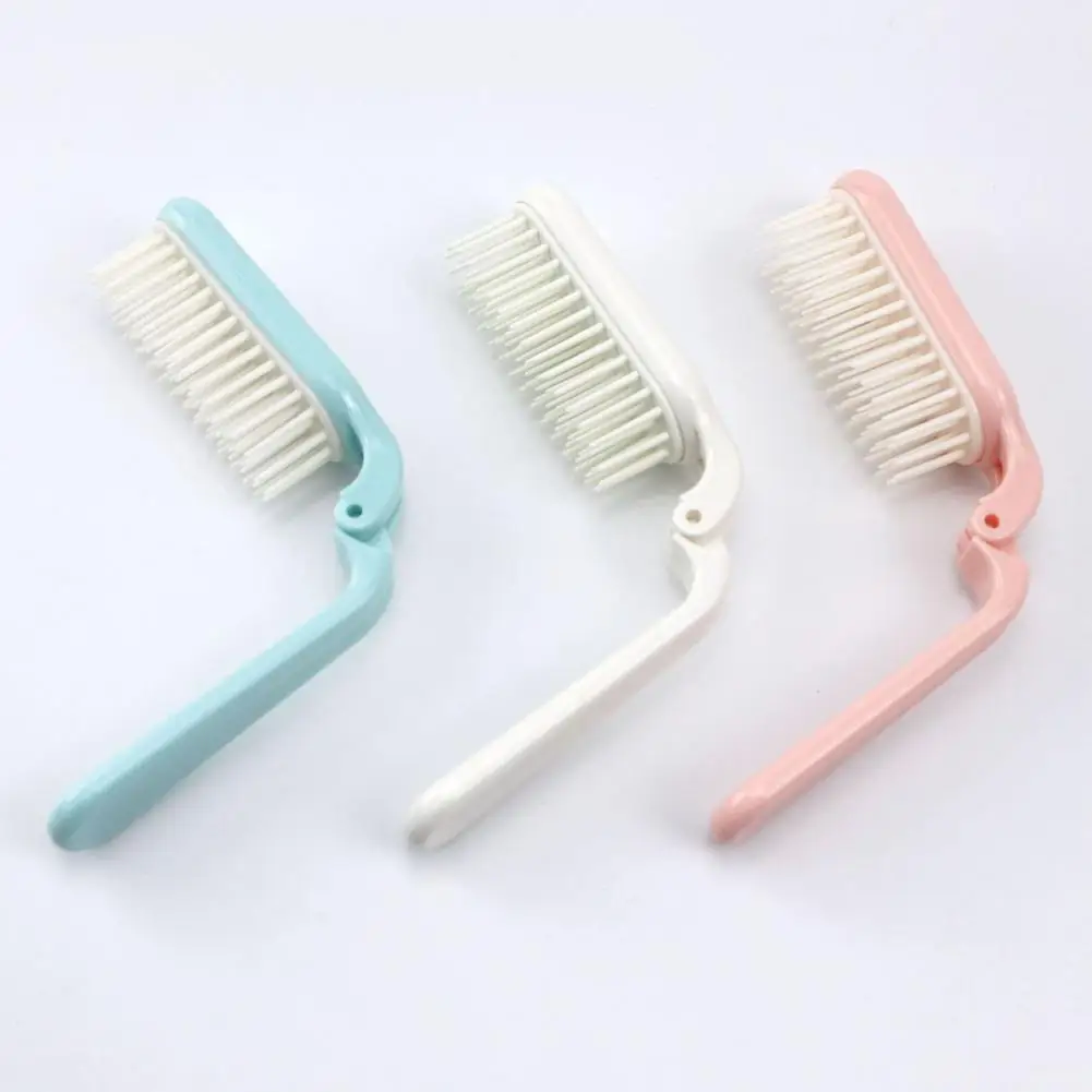 Foldable Comb Portable Ladies Comb Soft Bristle Brush Head Anti-Static Fine Teeth Massage Hair Beauty Tools Travel Combs