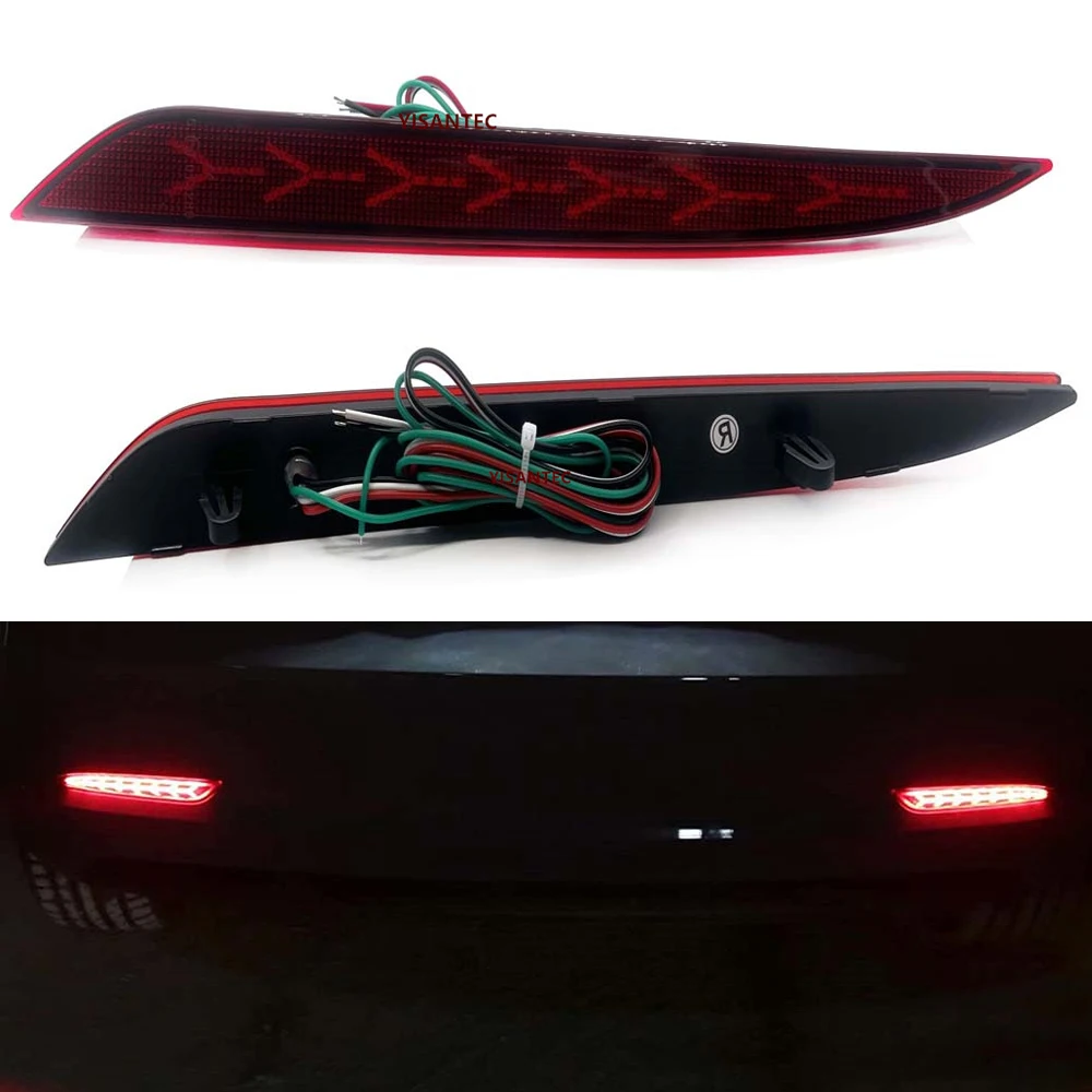 

For 2020-2022 Model Y 2017-2020 Tesla Model 3 12-20 Model S LED Tail Red Rear Bumper Reflector Light Lamp Stop Fog Brake Light