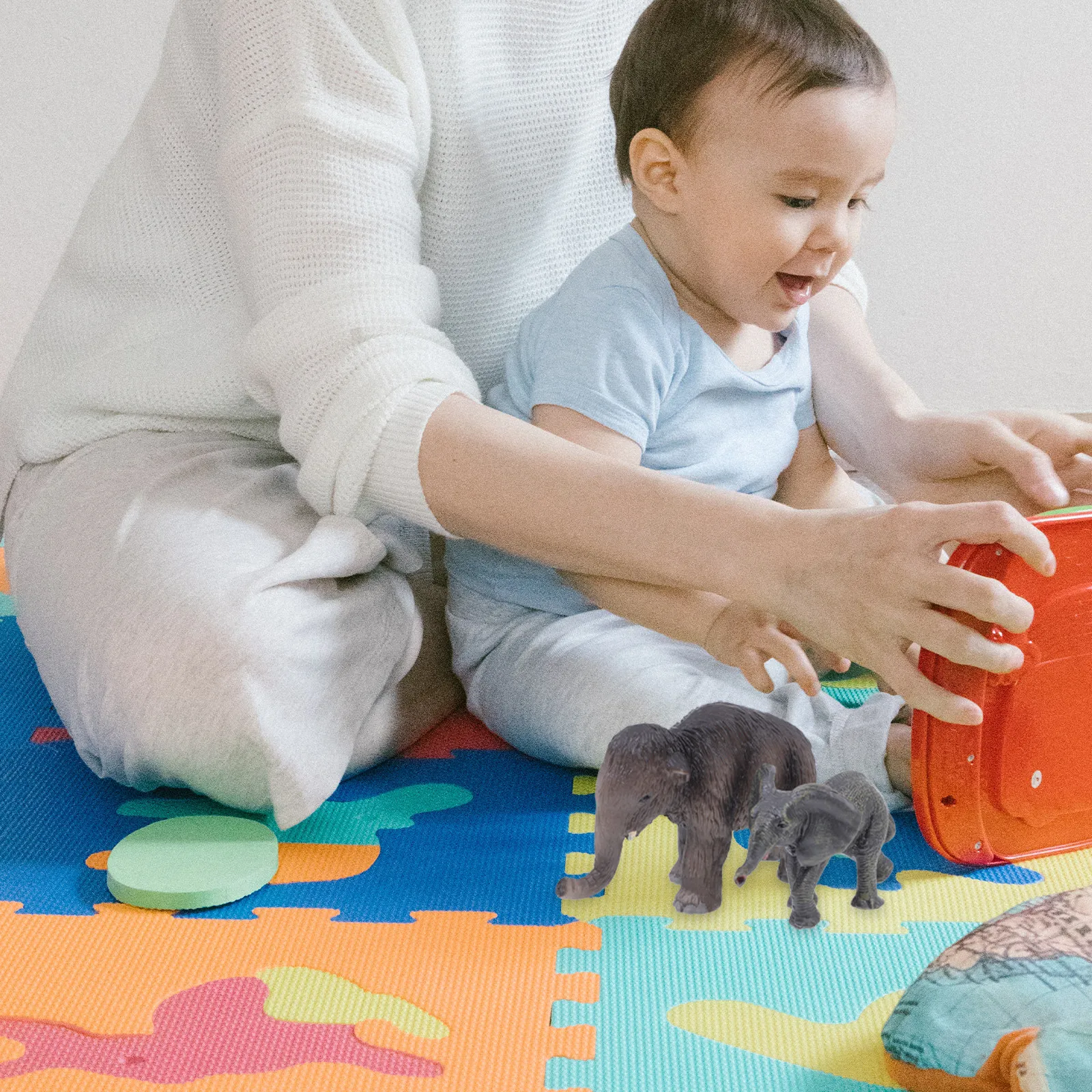 

2Pcs Realistic Elephant Animal Figure for Kids Educational Learning Enhances Imagination Environmental Awareness Natural History