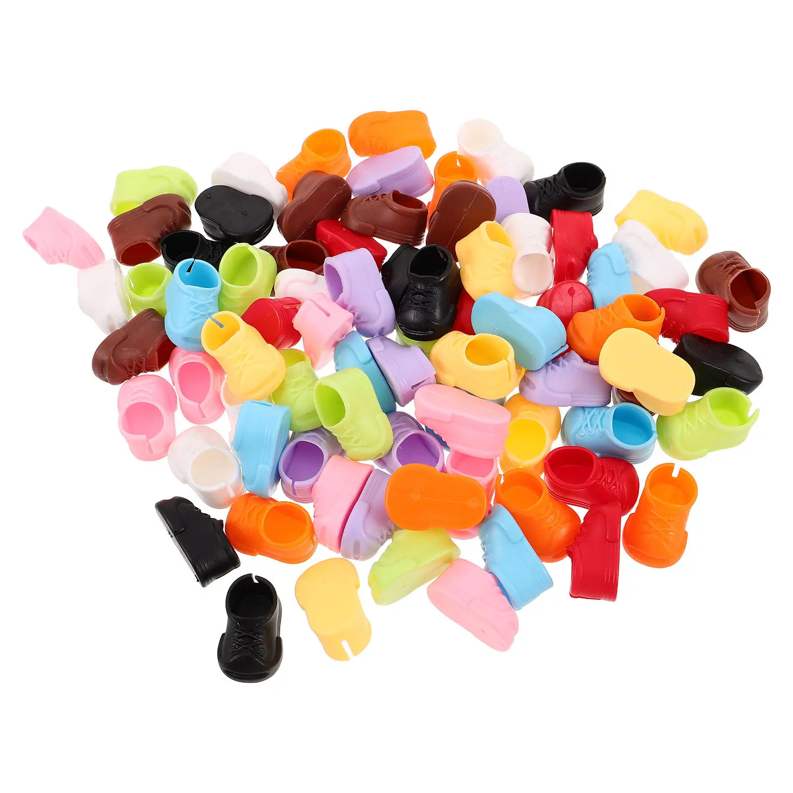 

40Pairs Small Shoes for 17Cm Distinctive Miniature Footwear Smooth Finish Wipe Clean Promotes Active Lifestyle Decorative