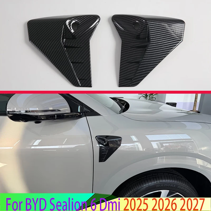 For BYD Sealion 6 Dmi 2025 2026 2027 Car Accessories ABS Leaf Board Decoration On Shark Gills Trim Molding Garnish