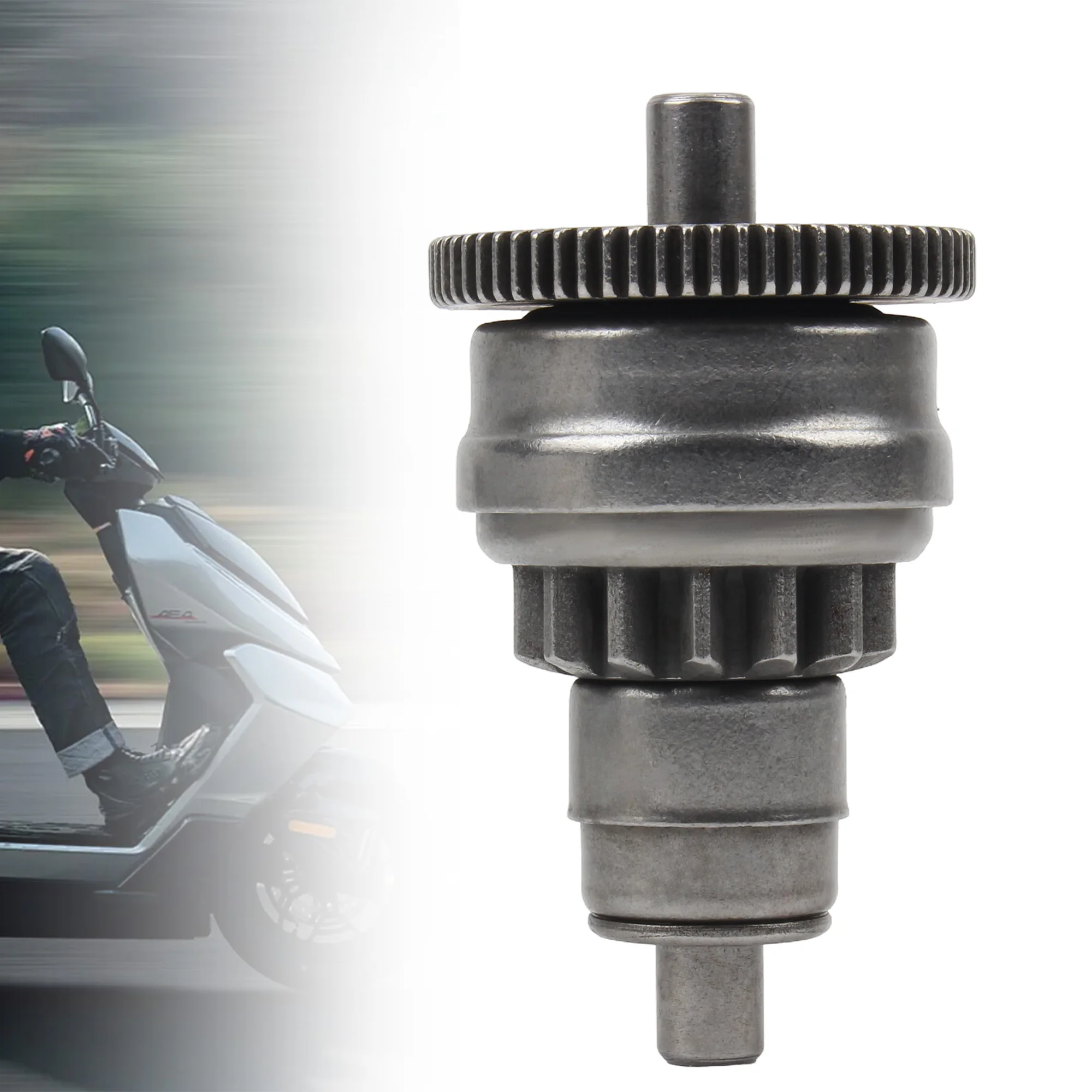 Motorcycle Engine Starter Clutch Gear Starter Drive For Chinese GY6 49cc 50cc 139QMB 139QMA Scooter Moped ATV  Accessories