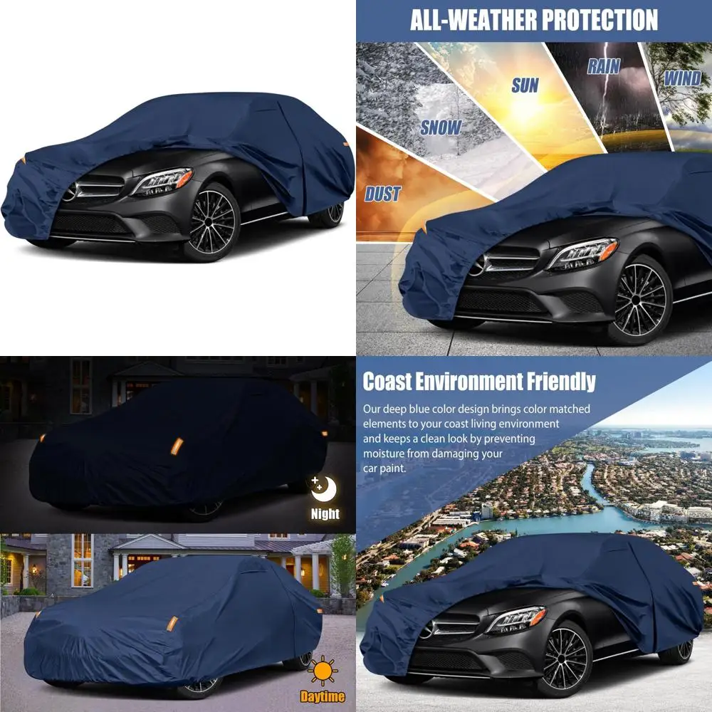 

Сверхмощный всепогодный автомобильный чехол для моделей C-класса 2008-2026, 10-слойная водонепроницаемая замена премиум-класса