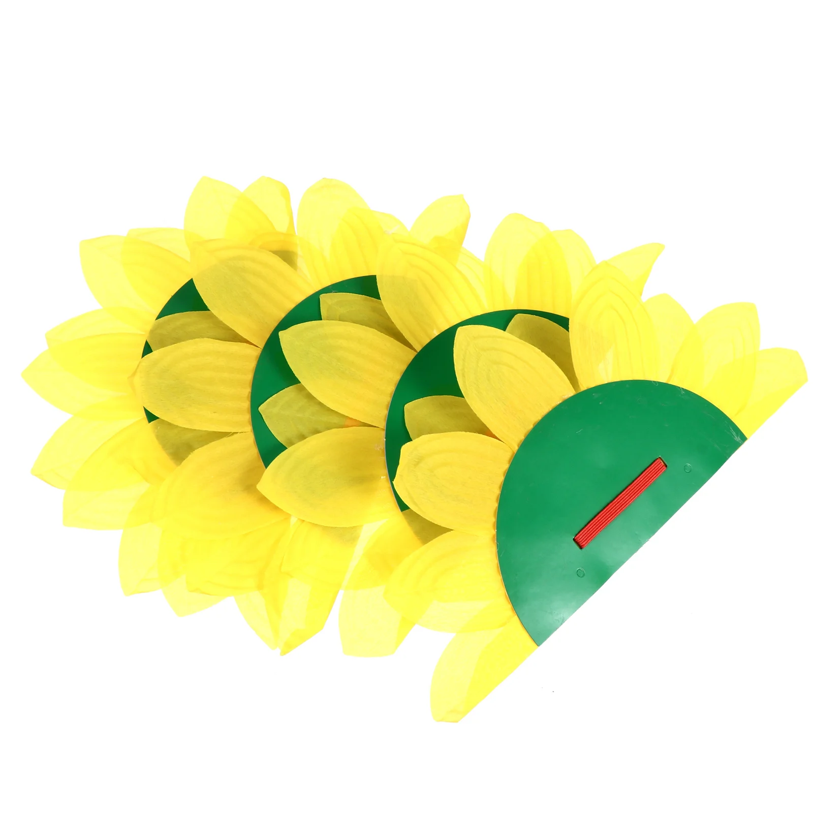 

4Pcs Paper Sunflower Hanging Ornament Multipurpose Hawaii Birthday Wedding Party Decor Bright Color Paper Sunflower