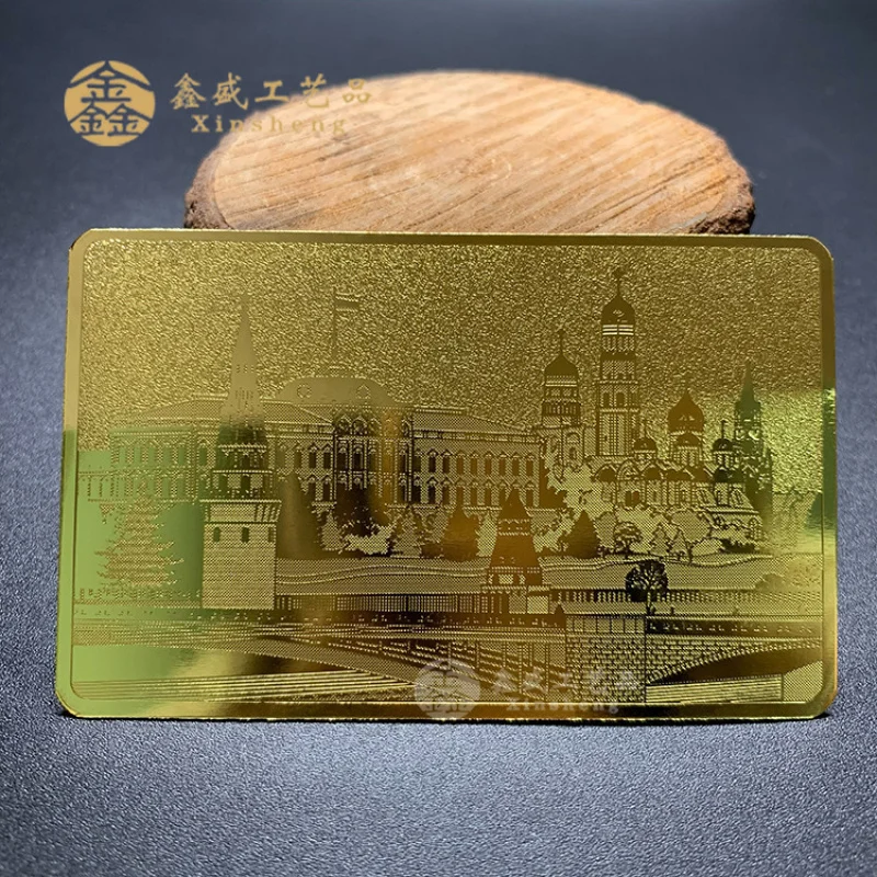 

Customized Metal Brass Thangka Membership Card Anime Game Silver Color Printed Business Card Attraction Temple B