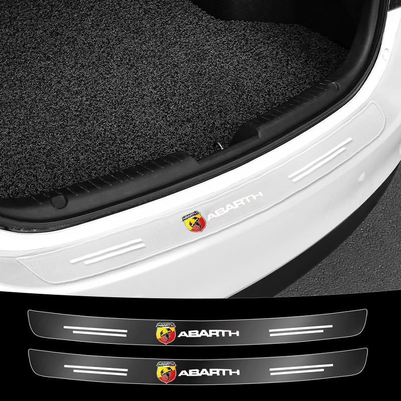 

Car Transparent Rear Guard Plate Trunk Sticker For Fiat ABARTH 124 125 130 131 500 595 Esseesse 695 Punto Scorpion Accessories