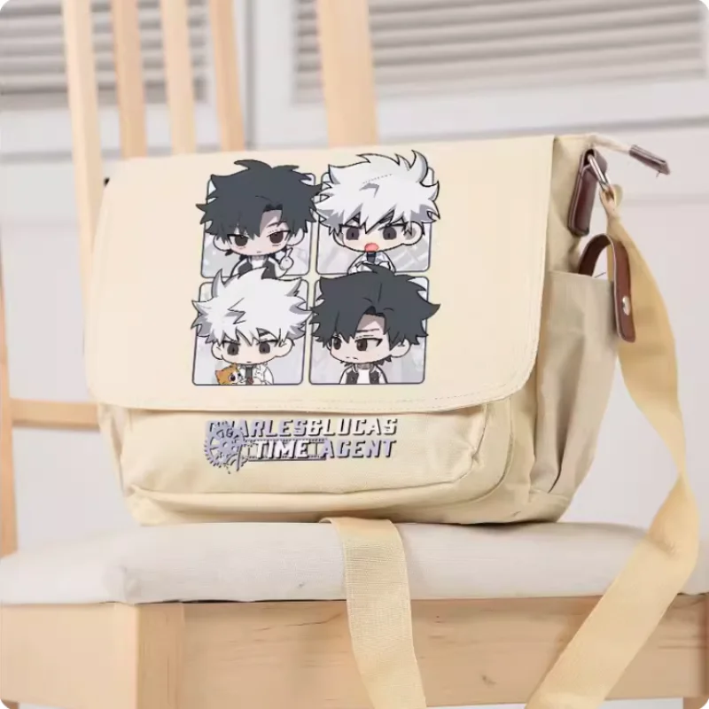 Bolso de mano de Anime Link, Bolsa Escolar de Lucas Charles, moda de ocio, adolescentes, bolso de mensajero para estudiantes