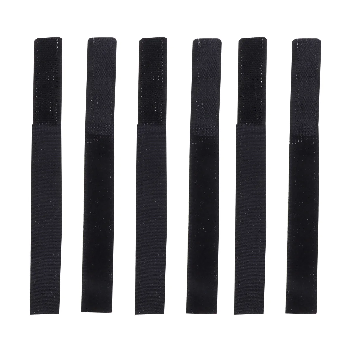 

10 pcs 2X18Cm Reusable Black Hook Loop Cable Straps Strong Fastening Ties For Wires Cords Electrical Cables Home Office