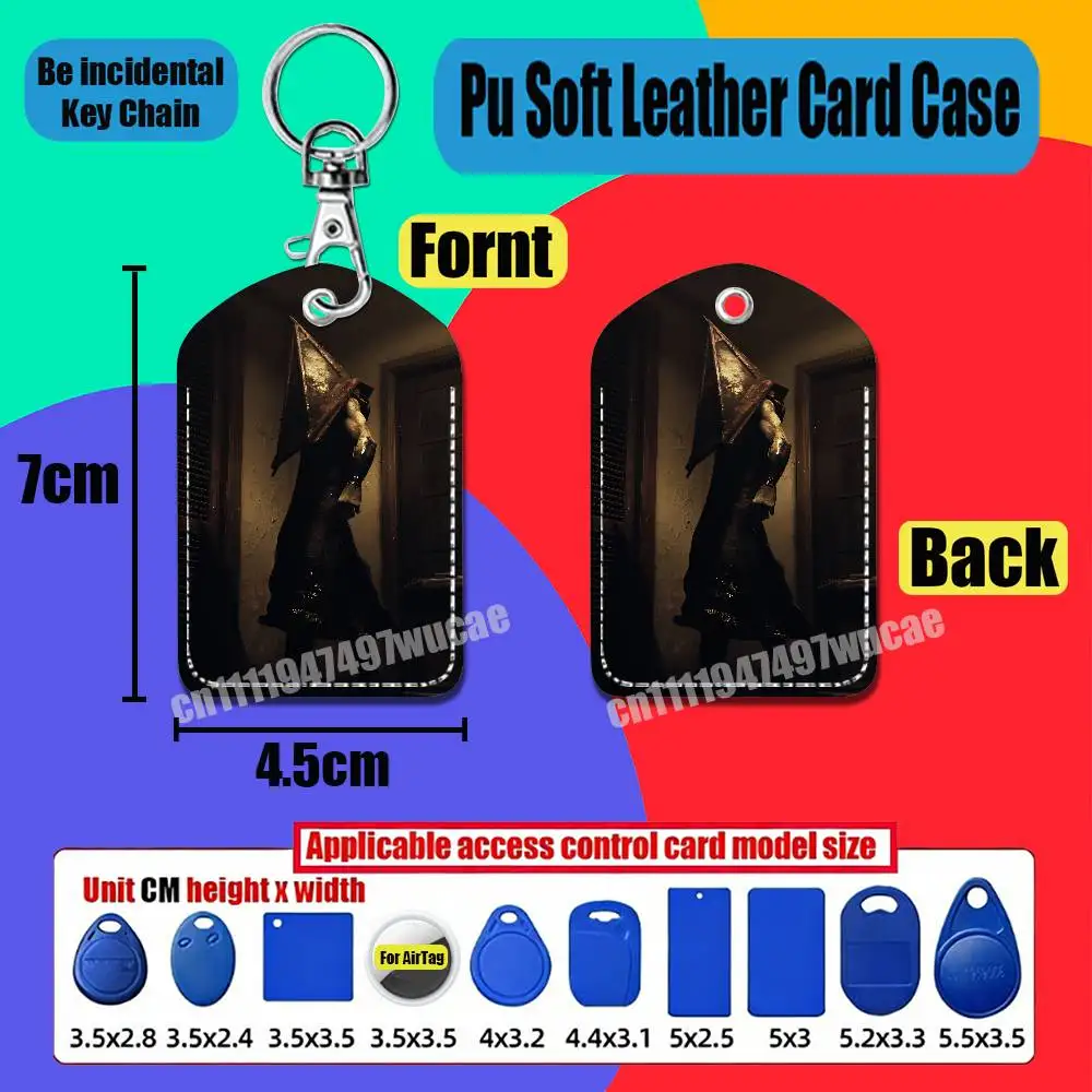 For Silent Hill Heather Mason For Air Tag Case Card Holder Sleeve ID Badge Credit Bank Access For AirTag Case Shell view 3