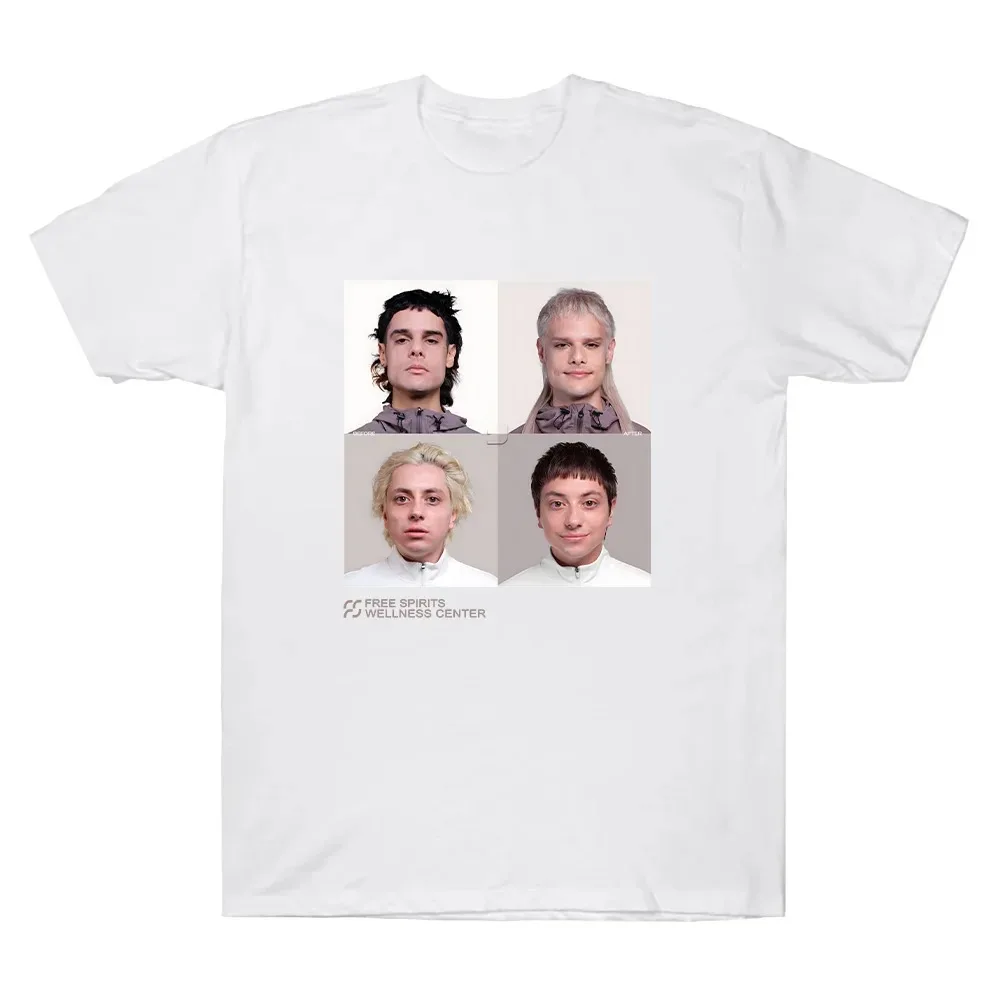 Camiseta de verano 2026 Free Spirits Cover Tee Ca7riel & Paco Amoroso, camiseta de moda para mujeres y hombres, ropa cómoda de algodón, Top de manga corta