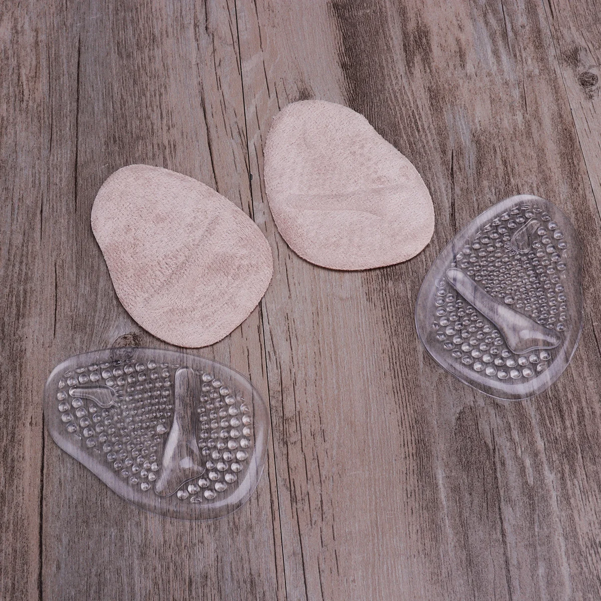 

2Pairs Forefoot Pads Silicone Gel Cushion High Heel Pain Relief Antiskid Sweat Absorption Massage Pad for Metatarsalgia