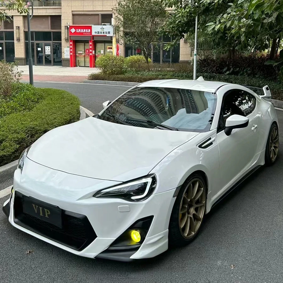 For Toyota GT86 BRZ ZN6 ZC6 ZD6 2012-2019 Car Side Skirts Splitters Flaps Apron Parts Carbon Fiber Upgrade Body kit