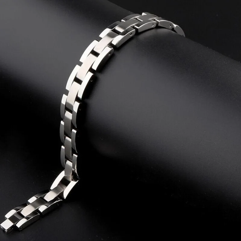 Titanium Steel Magnetic Bracelet Korean Style Radiation Protecting Bracelet For Men